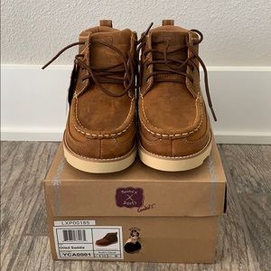 Twisted X Oiled Saddle Youth Shoes